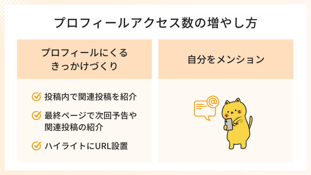 プロフィールアクセス数の増やし方
