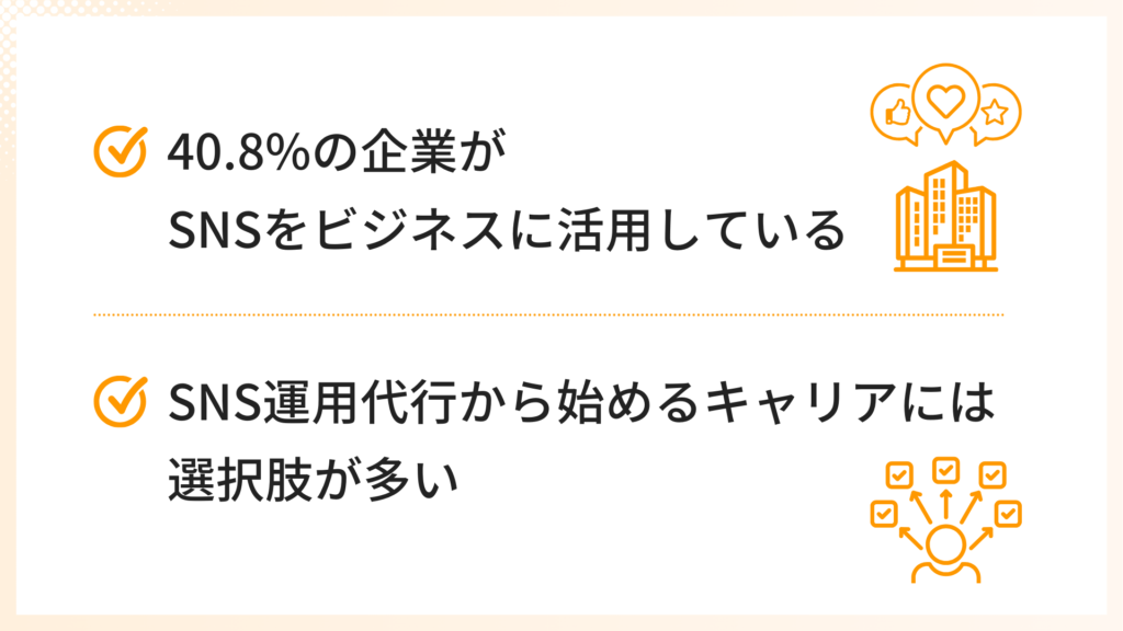 SNS運用代行を始めるメリット2つ