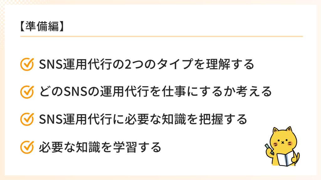 SNS運用代行を始める前の4ステップ