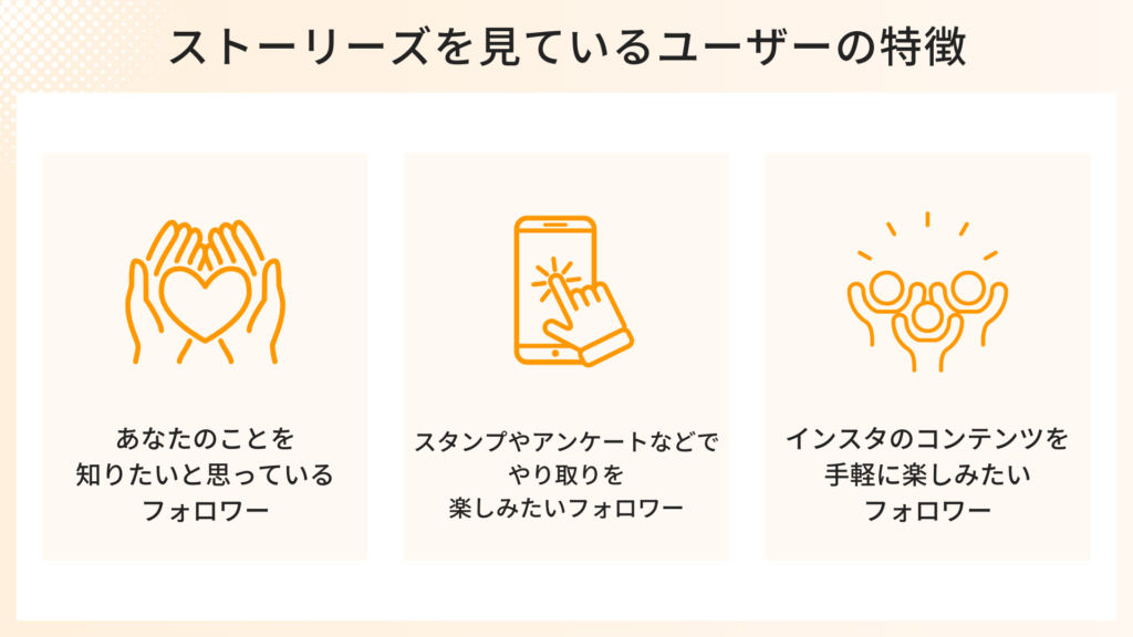 ストーリーズを見ているユーザーの特徴