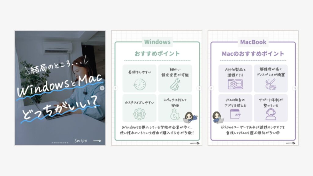 情報を整然とまとめて、ひと目で分かりやすくまとめる