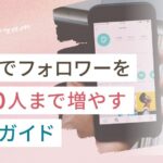 インスタのフォロワーを無料で1,000人まで増やす方法完全ガイド(戦略からやるべきことまで)