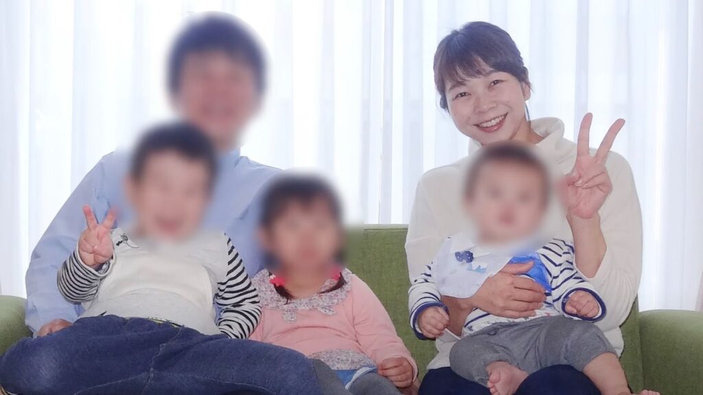 家族揃っての記念写真