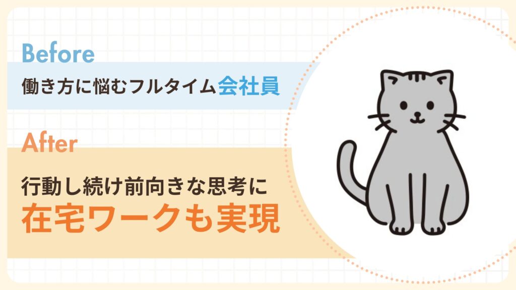 働き方に悩むフルタイム会社員から在宅ワークを実現