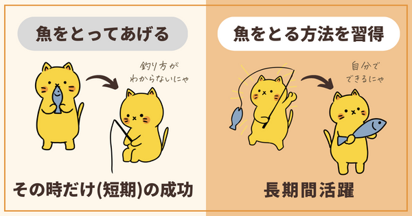 長期で活躍できる「魚をとる方法」を教えたい